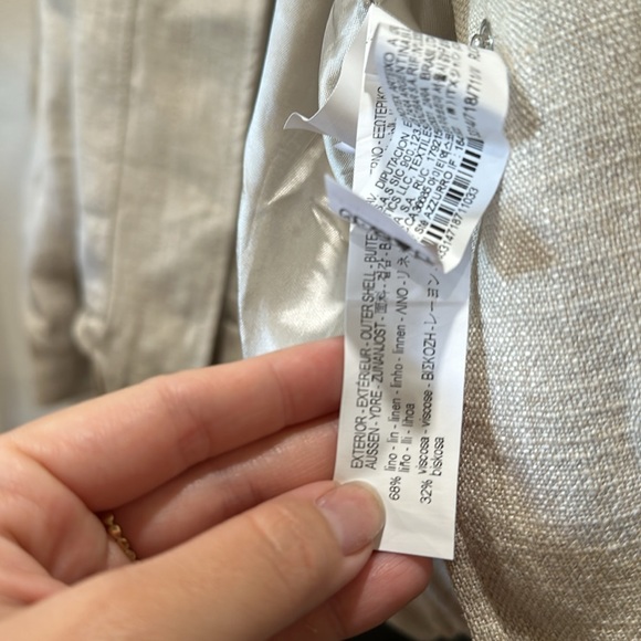 NWT Zara lightweight linen bomber jacket oversized - Picture 8 of 8